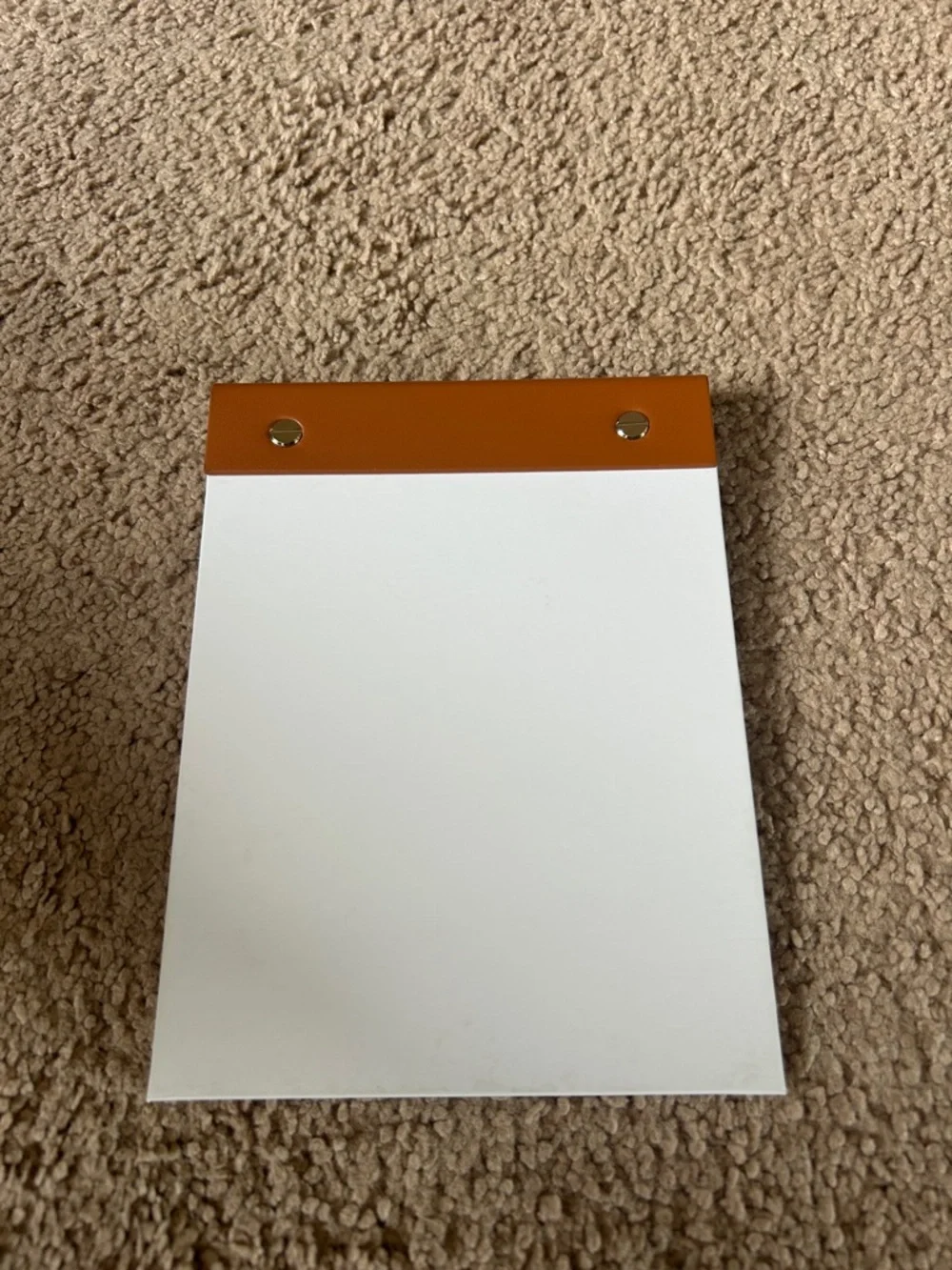 Anthropologie Floral Planner Notepad with Brown Top Binding